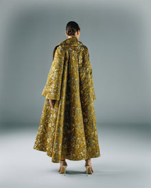 Embroidered Brocade Long Jacket