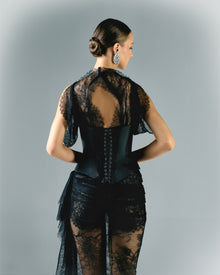 Lace Dress With Mikado Corset